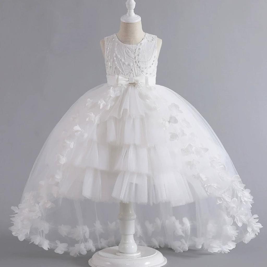 Vestito Principessa per Bambina Abito da Sposa Vestito Formale da Festa per Bambini