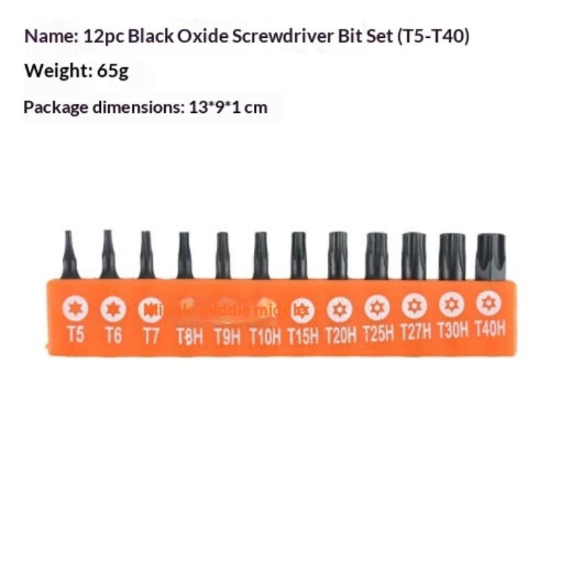 

10/12/48Pcs Alloy Steel Magnetic Kit Hex Screwdriver Bit Set 25Mm 1/4In Hex Shank Driver Bit For Diy Home Projects Or Work Sites A2