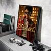 M-Michael J-Jackson Sänger Poster Aufkleber Gemälde Wandbild HD Wandaufkleber für Schlafzimmer Wohnzimmer Zuhause Selbstklebende Dekoration Geschenk