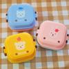 Double Layer Plastic Children Animal Snack Tableware Fresh Keeping Box Food Storage Box Lunch Box
