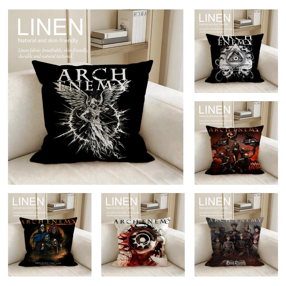 Music Arch Enemy Cushion Cover Pillowcase Set Pcs x x Breathable Washable Sofa Cushion Cover