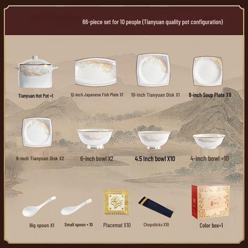 European Style Bone China Dinnerware Set