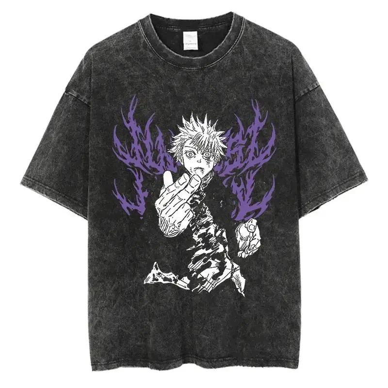 2026 Unisex Clothing Anime Y2k Washed New Arrival Clothes Tee Shirt Homme Graphic T-Shirts Unisex Tshirt for Unisex Ropa Hombre