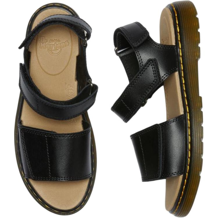 Dr. Martens Romi Comfortable Versatile Durable Low-Top Sandals Kids sandals Black Brown 25867001