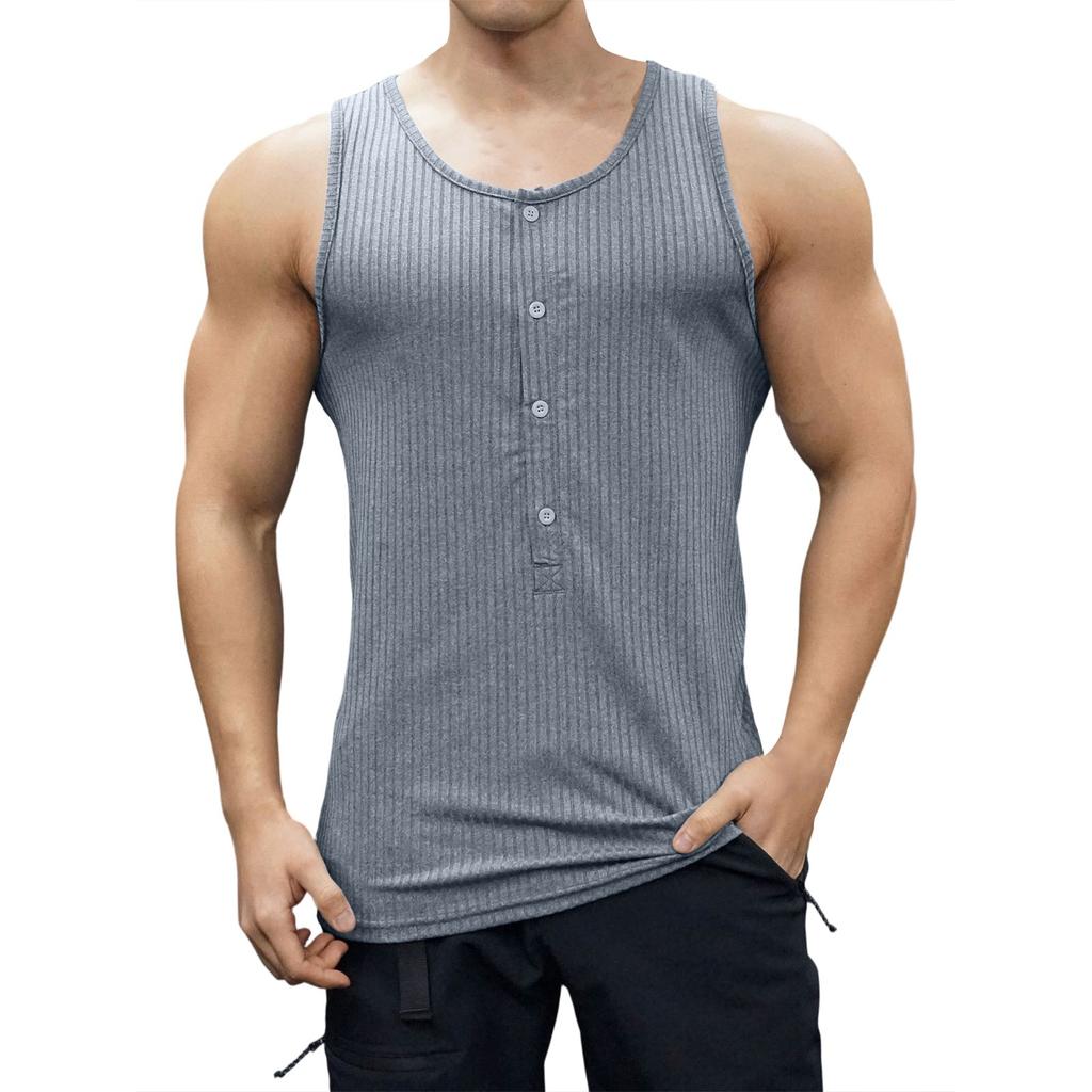 Summer Men's Casual Slim Fitness Sports Vest Top