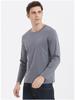 190g Double-sided Liquid Ammonia Mercerized Cotton T-shirt Business Casual Youth Premium Pure Cotton Long-sleeve T-shirt Minimalist Tops