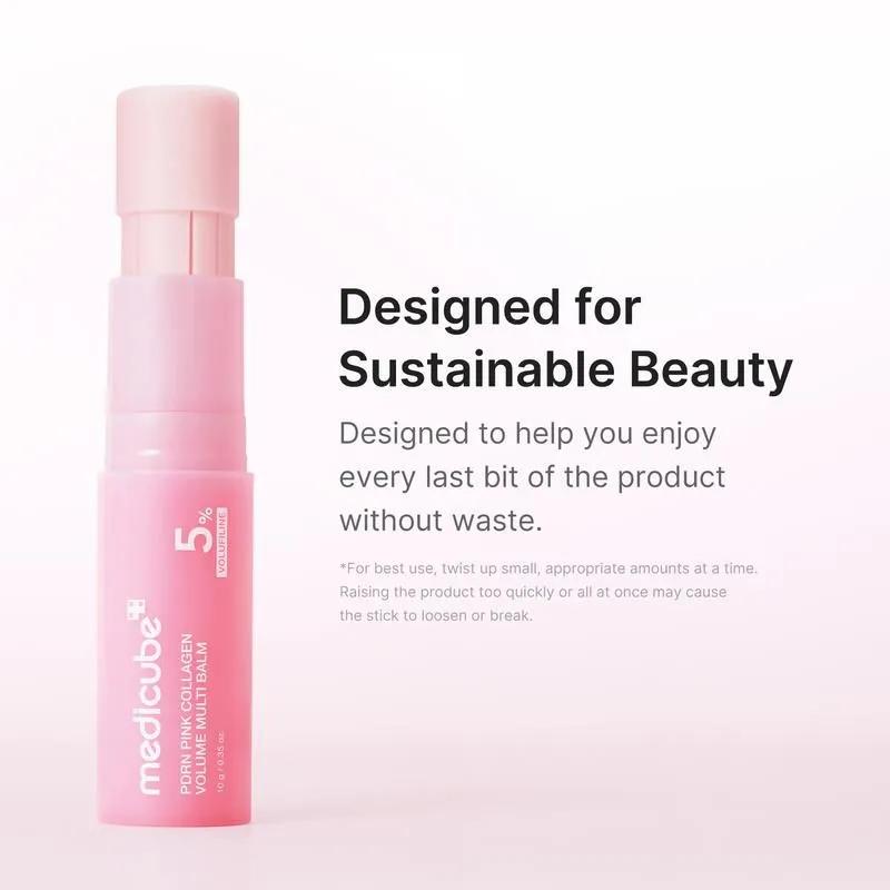 Medicube PDRN Pink Collagen Volume Balm anti-aging face stick with voluphilin, collagen and hyaluronic acid, volume recovery under the eyes, lip