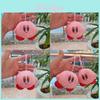 Lovable Kirby Keychain Plush Toy Cute Cartoon Animal Bag Charm 10cm Ultra Soft