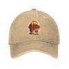 Washed Baseball Cap Aloka Dog Walk for Peace Buddhist Monk  Dog Summer Hip Hop Hats For Unisex Adult  Stylish Sun Snapback Cap