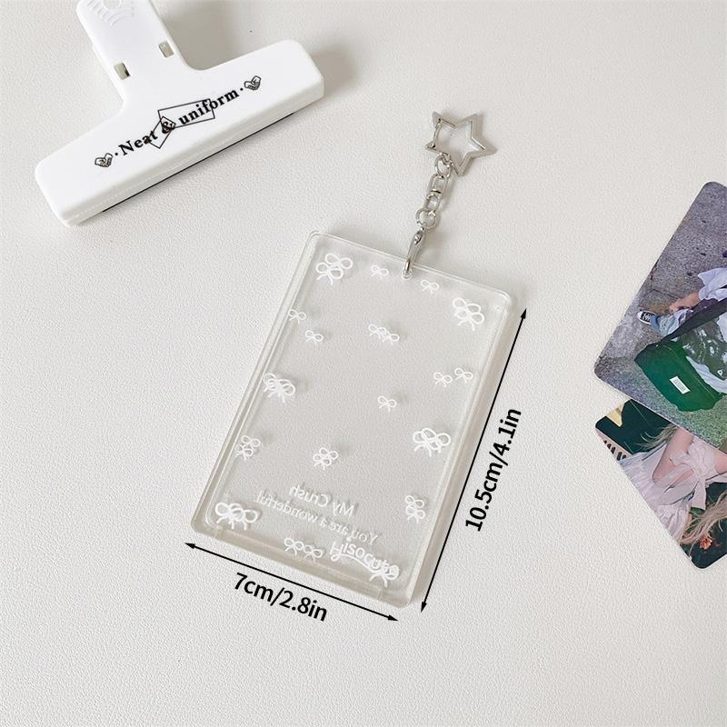 Transparent Photocard Holder Acrylic Kpop Idol Card Protetion Cover Credit Id Bank Card Photo Display Holder Student Card Case Set