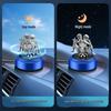 Solar-Powered Rotating Car Air Freshener with Angel's Glow Deodorizer Ornament