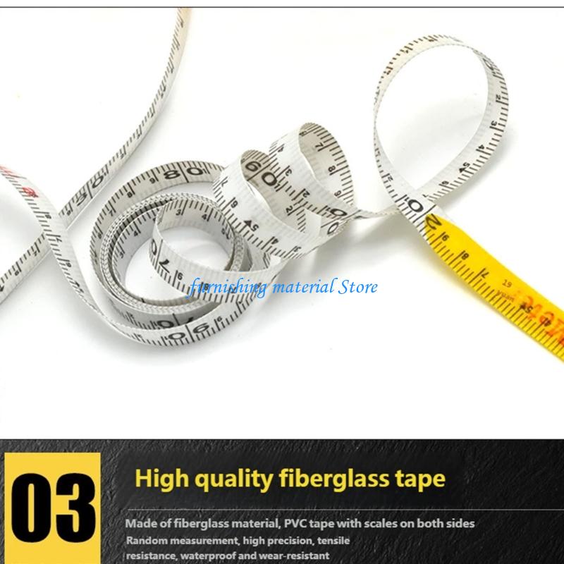 Y5GD Professional Fiberglass Tape Measure 100FT/30M, 164FT/50M for Various Work