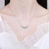 Necklace for Woman Wedding Fine Jewely with Certificates 925 Sterling Sliver Plated 18k White Gold Necklace