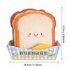 Paper Memo Pad Cartoon Toast Mini Notepad Convenient Squeeze Toy Notebook  Work Supplies