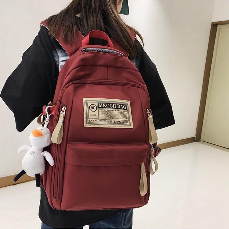 

Multi-Pocket Large Capacity Backpack - Stylish Laptop Bag with High-Value Design for Work single package [no pendant]