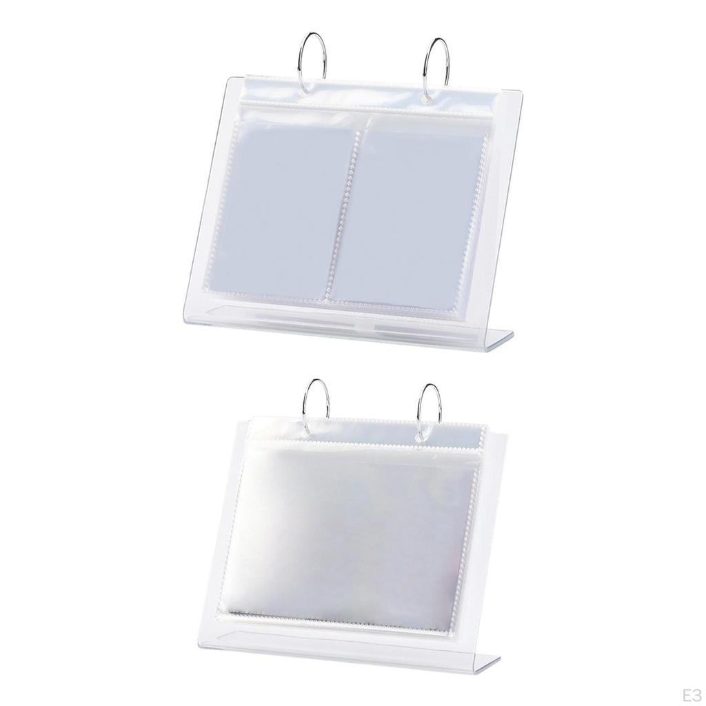 Desktop Acrylic Photo Album Clear Flip Display Scrapbook Tabletop Picture for