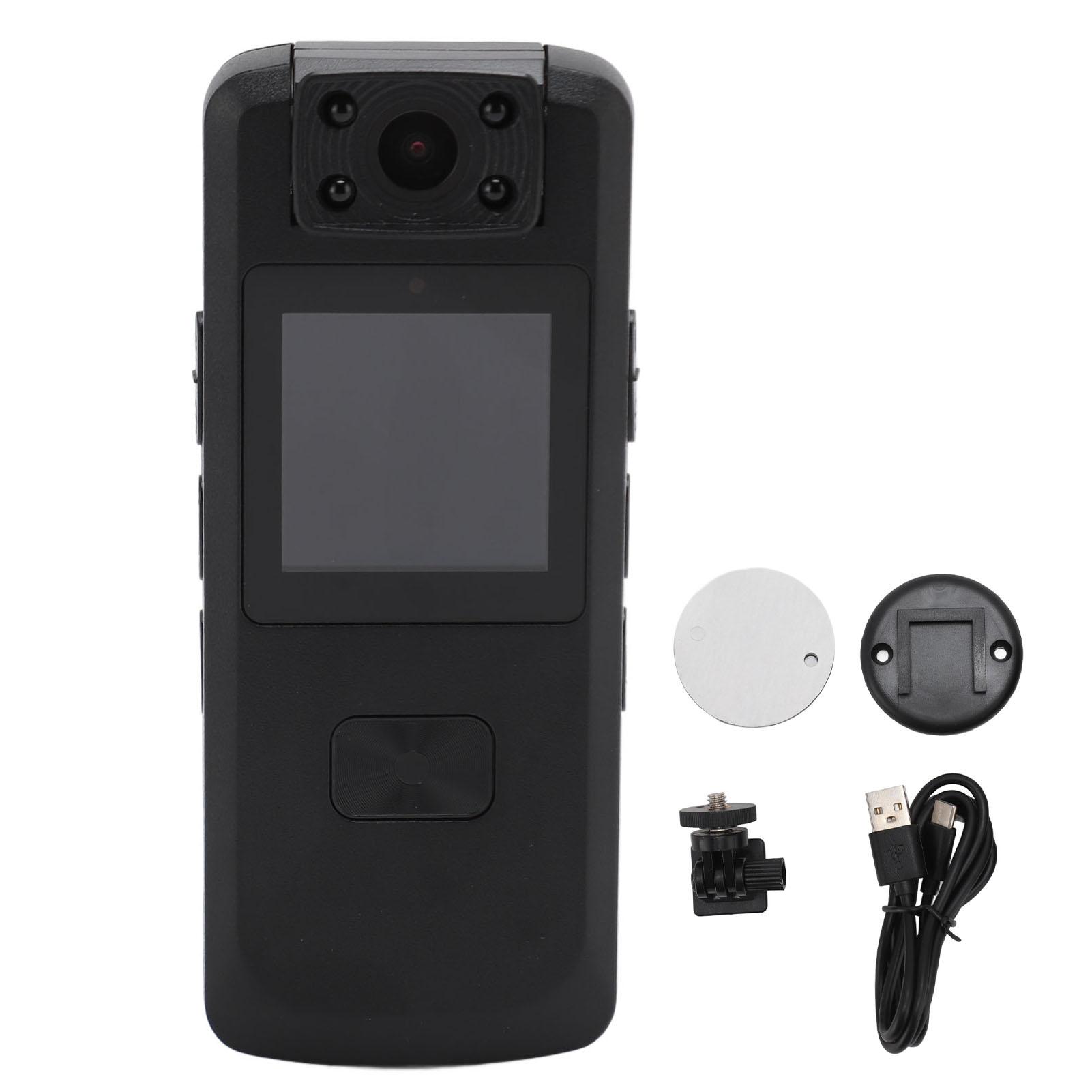 

Portable Video Recorder Clip On 1080P Pocket Video Recorder Night Vision Pocket Camcorder with 180