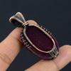 Ruby Pendant Gemstone Jewelry, 999 Copper Wire Wrapped Handmade Pendant, Latest Design Jewelry