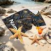 Custom Name Personalized Batman Print Beach Towel, for Trip Camping Beach Party Home Decor, Birthday Gift for Family & Friends