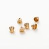 10PCS/lot 6.5*8MM 18K Gold Plated Brass Beads Caps Tassel Caps Bracelet Jewelry Making Supplies DIY Findings Accessories
