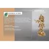 Messing Krishna Statue | Höhe - ca. 16 cm | Vastu-Idol für Zuhause und Büro | Zonale Platzierung - Westen |