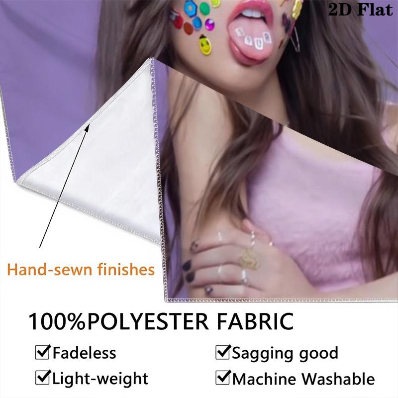 Olivia Isabel Rodrigo Wall Tapestry Aesthetic Wall Hanging Printed Fabric Blanket Decorative Tapestries for Bedroom Living Room Home Decor