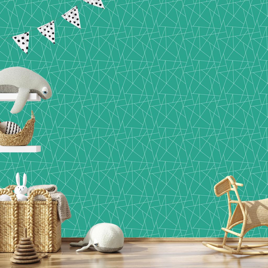 Wallpaper Geometric Pattern Sea Background, Sea Center 50x1000