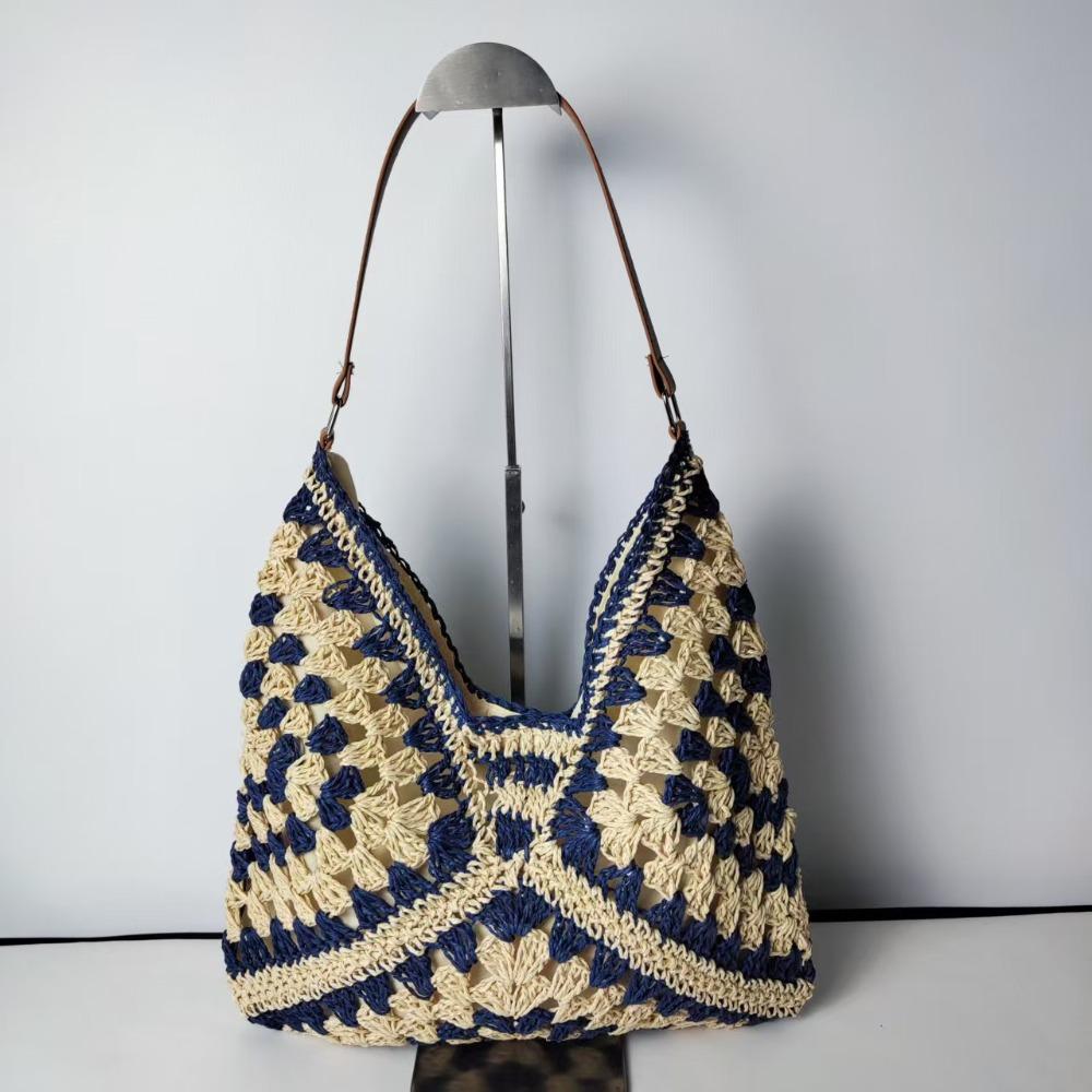Summer Weave Shoulder Bag Beach Women's Handbags Trendy Straw Crochet Bag  Ladies/Girls