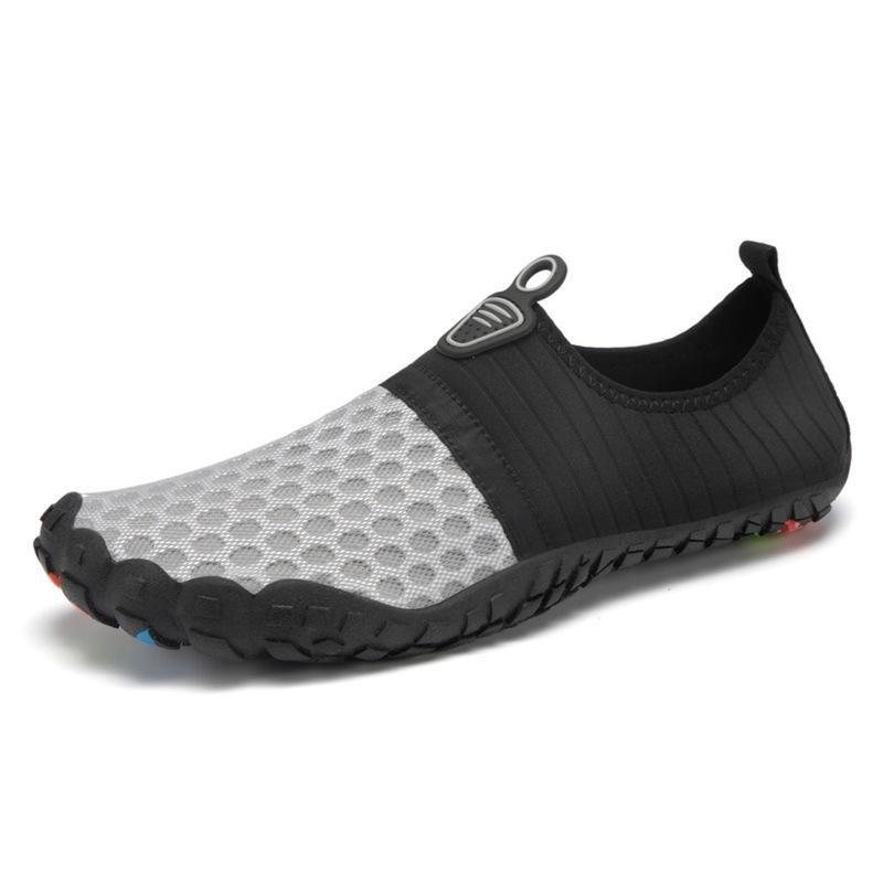 

X209 Men s Women s Swimming Shoes River Tracing Outdoor Mesh Surface Lightweight Breathable Large Size Indoor Fitness Sports 40 сірий колір