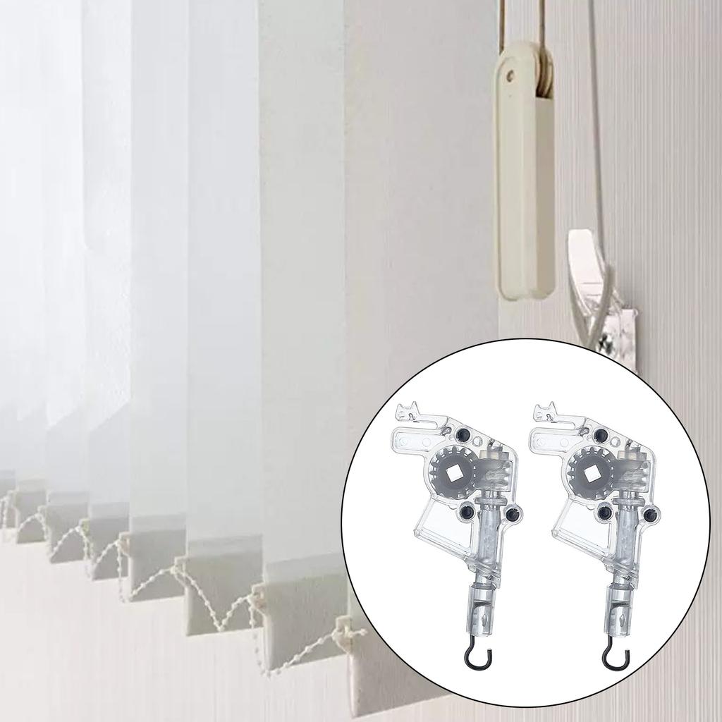 Acrylic Blind Wand Tilter for 1-1/2inx2-1/4" Headrail, Durability Window Treatments Opening For Privacy Control