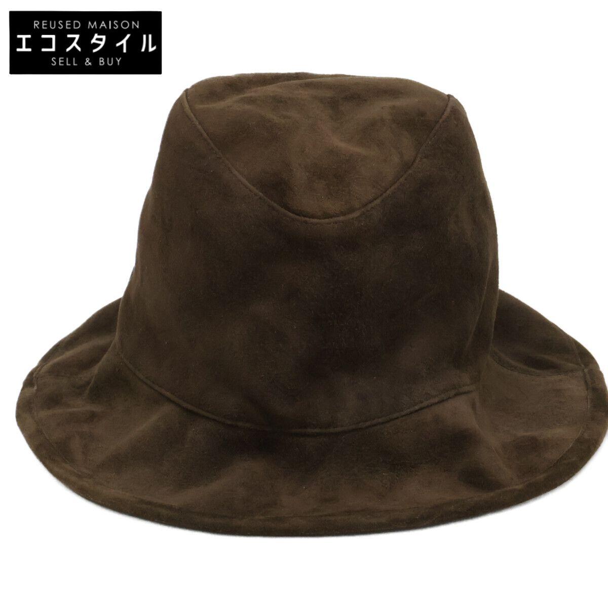 Used KIJIMATAKAYUKI [New and unused] 172706-23 Goat suede hat 3
