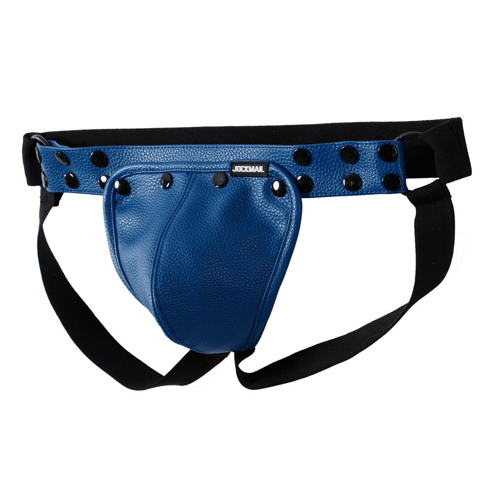 Jockstraps JOCKMAIL One Size Specification Adjustable Waist Size G-string Imitation Leather Removable Scrotal Pouch Fashionable Men's Thong Underwear