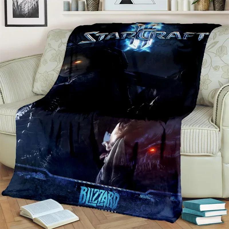 3D-Retro-Spiel StarCraft Gamer-Decke, weiche Überwurfdecke für Zuhause, Schlafzimmer, Bett, Sofa, Picknick, Reisen, Büro, Ruhedecke, Decke, Kinder