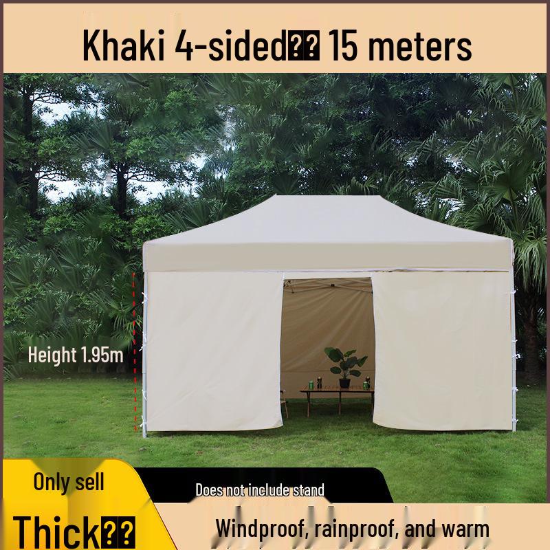 Transparent Tent Side Panel: Windproof & Waterproof Outdoor Canopy Enclosure with Thick Fabric and Durable Edging