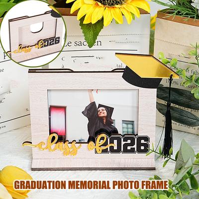 2026 Graduation Photo Frame Stand Wooden Combination Photo Stand Desktop Ornament