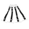 4pcs Tape Thong for Tool Belts Adjustable 2.36 Inch Width Electrical Tape Holder for Electrical Contractor Black