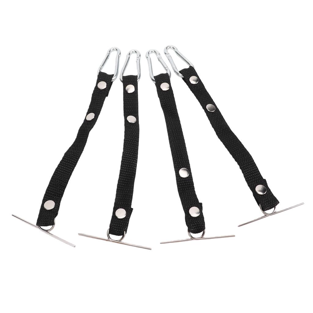 4pcs Tape Thong for Tool Belts Adjustable 2.36 Inch Width Electrical Tape Holder for Electrical Contractor Black
