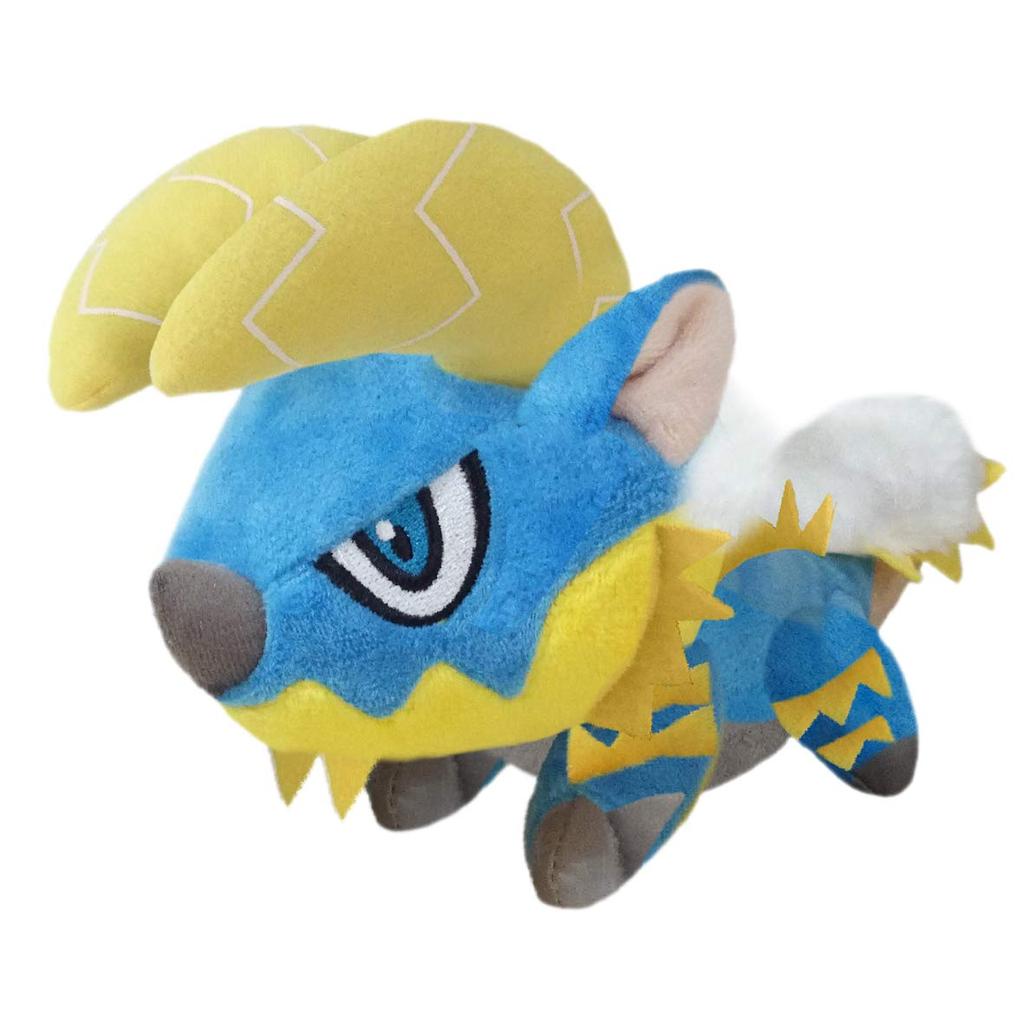 Capcom Monster Hunter Deformed Plush H150 x W230 x Made of Polyester Toy, Zinogre, Approx. D100mm,