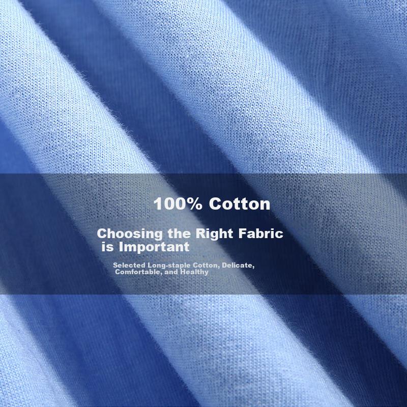 LANGSHA Men's Underwear, Spring And Summer Loose-Fitting Boxers for Middle-Aged And Elderly Men, Large Size Pure Cotton Flat-Front Underwear