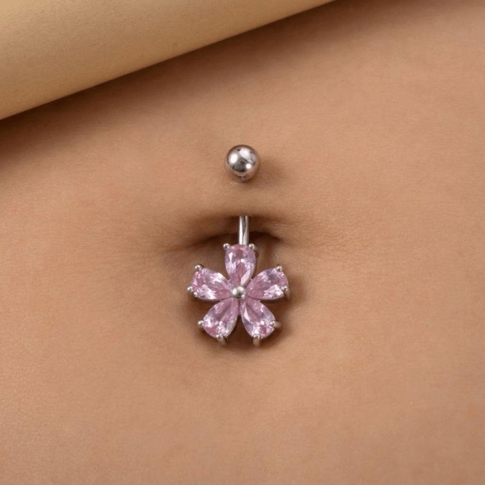 Crystal Navel Ring Stainless Steel Body Piercing Jewelry Belly Button Rings  Sexy