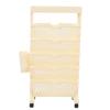 Movable Bookshelf 6 Tier Large Capacity Thickened Multifunctional Rolling Book Rack for Deskside Living Room