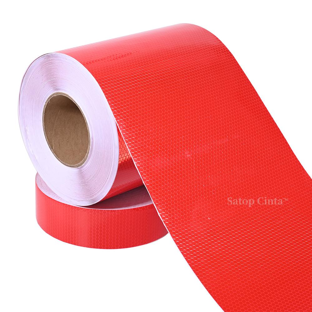 5cm/10cm/20cm*5M Red Wateproof Reflective Adhesive Tapes Warning Caution Marking Strips Reflectors Stickers For Motorcycle Truck