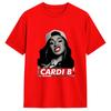 Unisexs Cardi B Vintage T Shirt Pure Cotton Clothes Awesome Short Sleeve Round Neck Tees Plus Size Tshirts