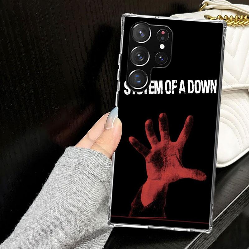 System Of A Down Case for Samsung Galaxy S25 S24 S23 S22 Ultra Soft Phone Cover S25 Edge S21 Plus S20 FE S10 + Black Cover