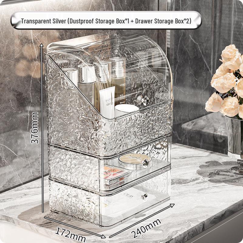 Luxury Desktop Cosmetic Storage Drawer - Makeup and Skincare Organizer