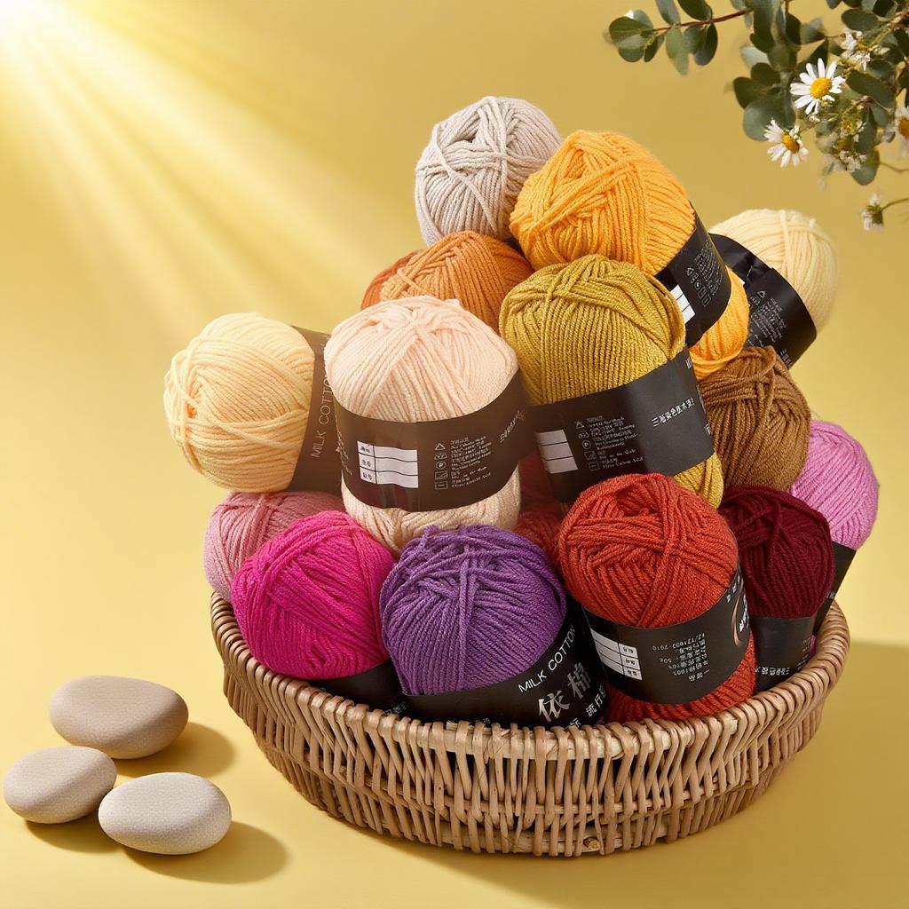 DIY Blended Fabric Soft Cotton Knitting Yarn Thick Fiber Velvet Yarns Hand Knitting Wool Crochet Yarn for Sweater