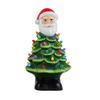 Lighted Christmas Gnome Tree Small Prelit Resin Christmas Tree with Multicolored Lights for Tabletop