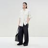LESS Women's Mulberry Silk Loose Fit Long-Sleeve Shirt