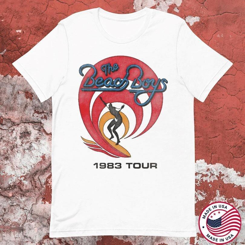 Vtg The Beach Boys 1983 World Tour Cotton White All Size Shirt For Men TR229 Unisex T-Shirt M