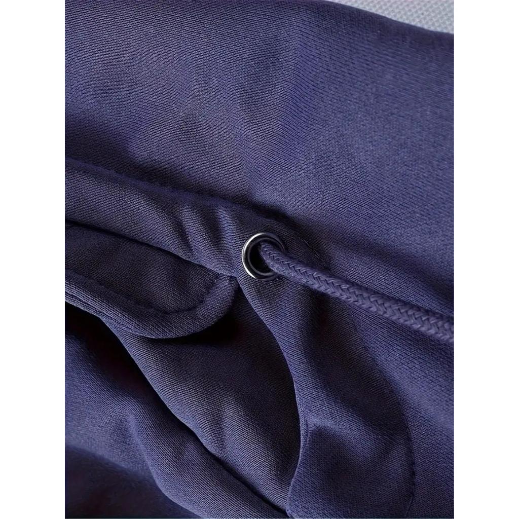 Herren Kapuzenpullover mit fester Farbe für Frühling und Herbst, Sport- und Arbeitskleidung für Jugendliche, Trendige Marken-Kapuzenjacke